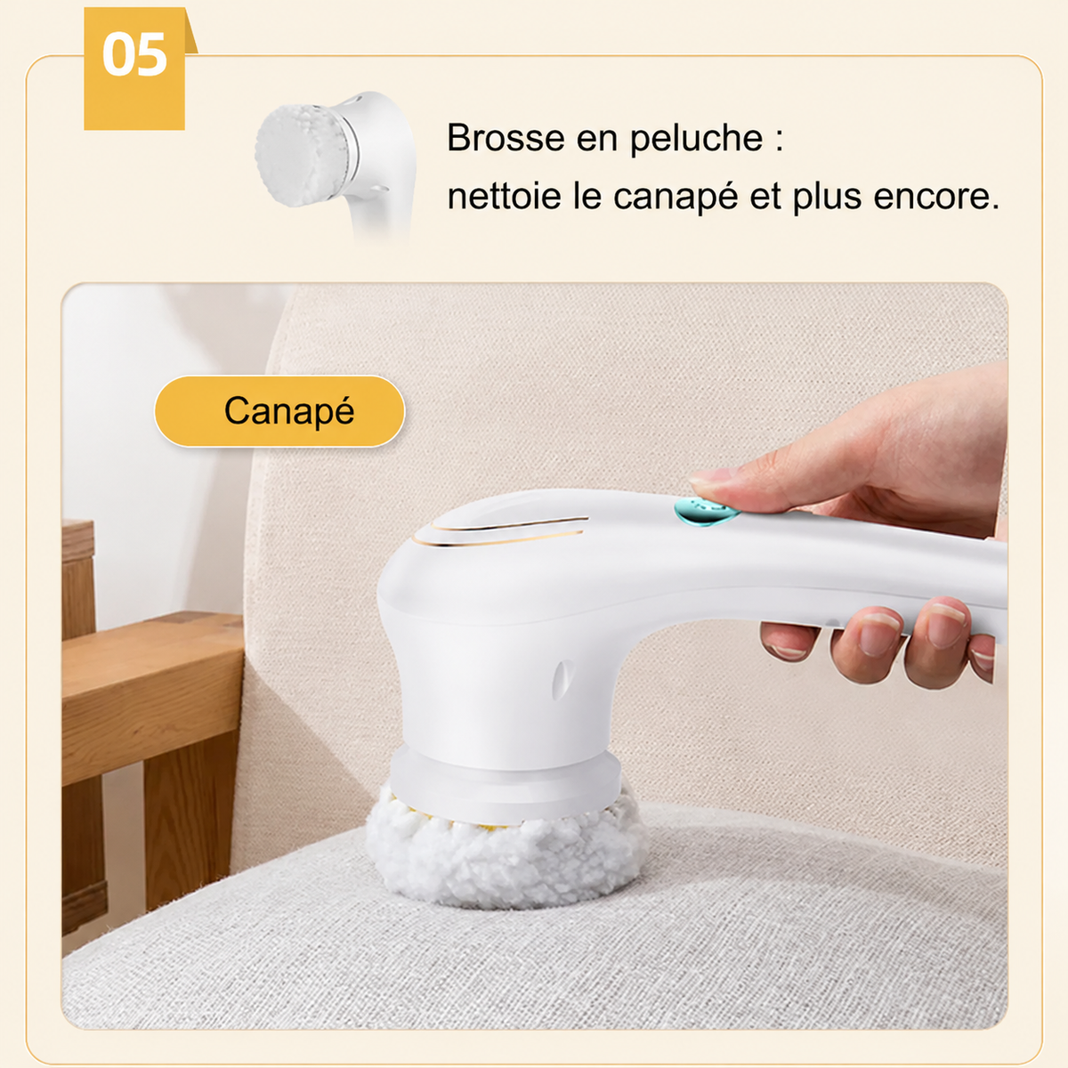 Brosse Électrique Nettoyante 360° – Puissance & Précision
